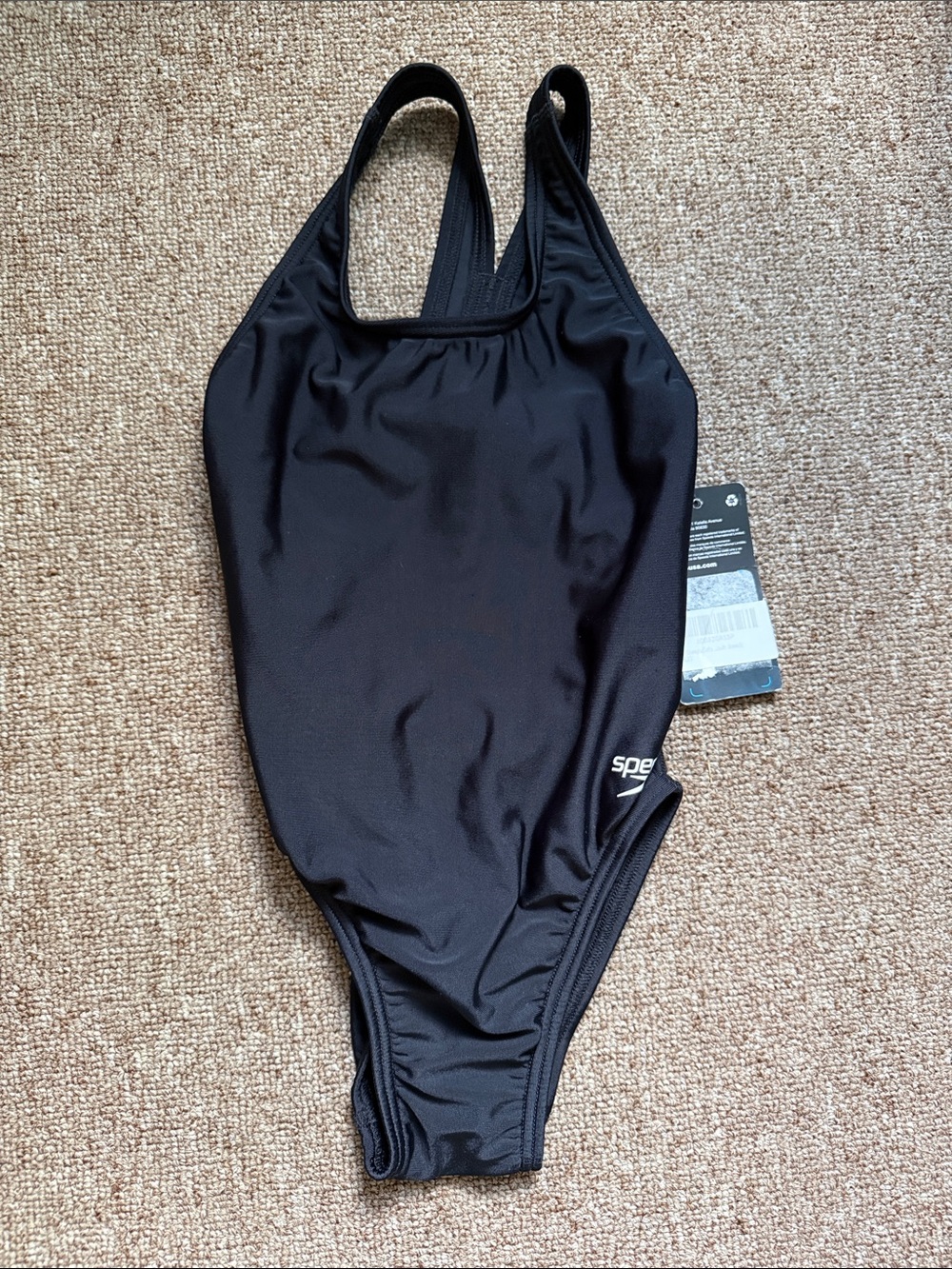 Speedo Black Racerback One-Piece Swimsuit 20 / 4 Pro LT
